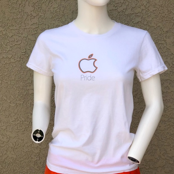 American Apparel Apple Pride T-Shirt sz M - Picture 3 of 6